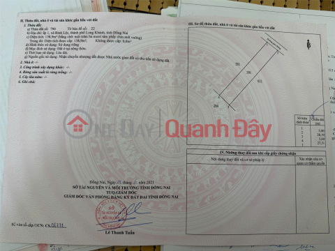 CHÍNH CHỦ CẦN Bán Đất Cạnh Nhà Thờ Bình Khánh, Xã Bình Lộc, Thành phố Long Khánh, Đồng Nai. _0