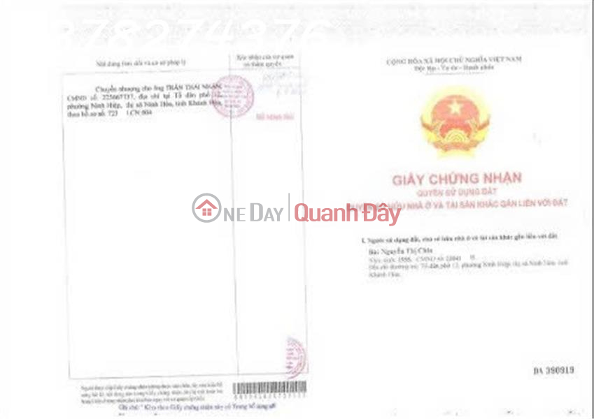 Property Search Vietnam | OneDay | Residential, Sales Listings, Owner needs to sell a house with two street frontages on Phan Boi Chau Street, Ninh Hoa, area 178.8m2, price 4.5 billion VND.