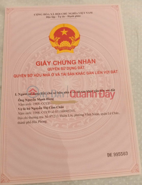 Chính chủ cần bán lô đất đẹp tại khu nhà ở trung tâm thương mại Thủy Sơn - Tiềm năng tăng giá _0