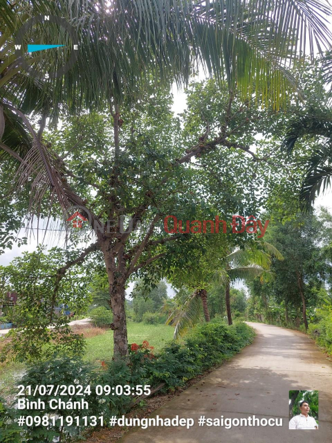 LAND FOR SALE IN AN PHU TAY, BINH CHANH, HUNG LONG. THUAN DAT MARKET. 480M2 FOR ONLY 2 BILLION VND _0