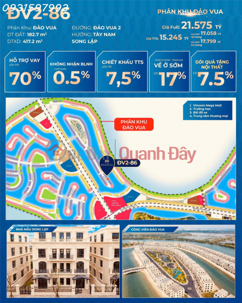 đ 15.1 Billion 3 of the most beautiful semi-detached houses on King Island 2 – Great prices!