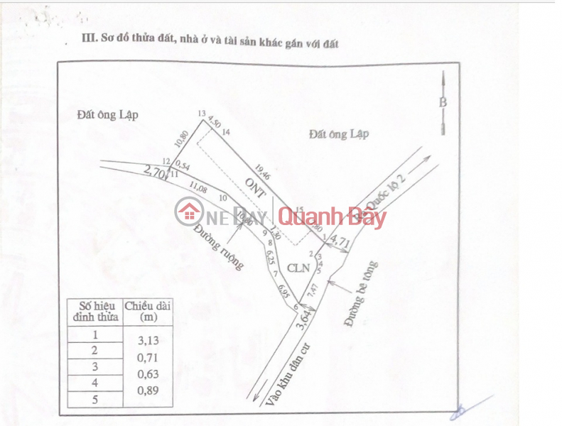 Property Search Vietnam | OneDay | Nhà ở | Niêm yết bán | Bán gấp đất phường An Tưởng, TP Tuyên Quang, 257.1m2, MT 13m, miễn TG