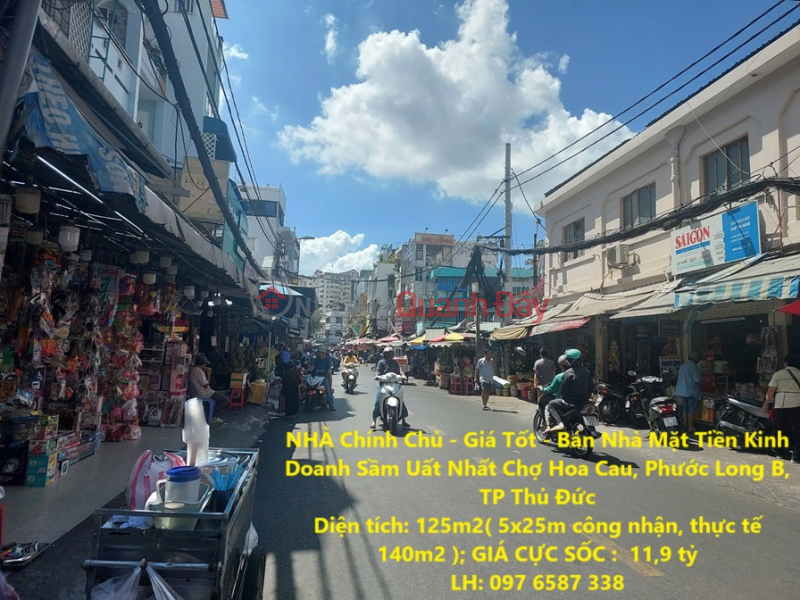 Owner House - Good Price - Selling the Most Busiest Business Street Front House in Hoa Cau Market, Phuoc Long B, Thu Duc City Sales Listings