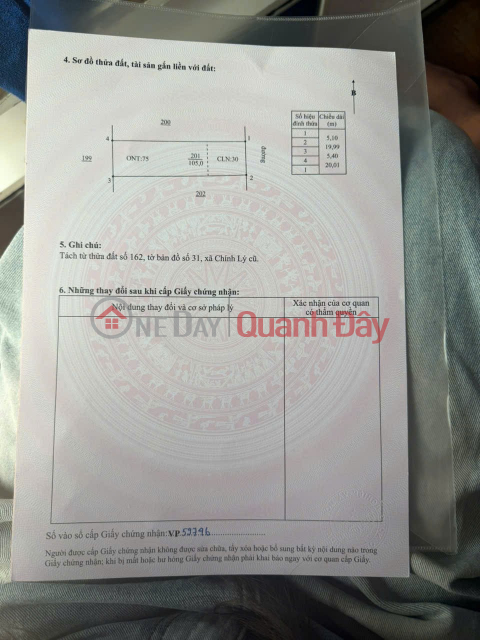 Bán nhanh 2 lô đất cạnh khu đấu giá xã Chính Lý, huyện Lý Nhân, tỉnh Hà Nam _0