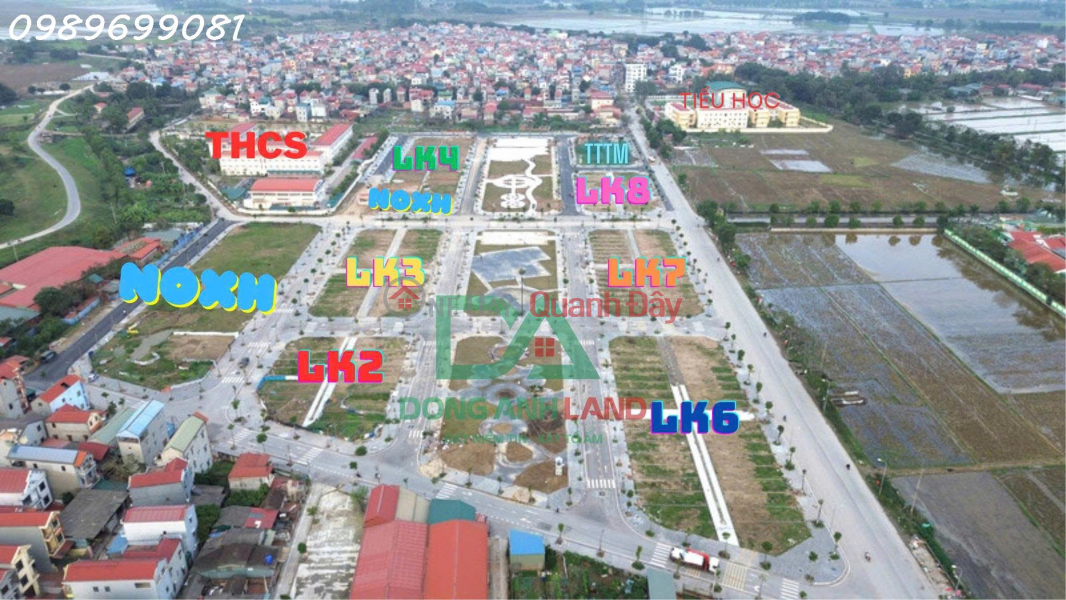 Auction land for sale in Thuy Lam commune, Dong Anh district, flower garden view, Vietnam Sales | đ 50 Million