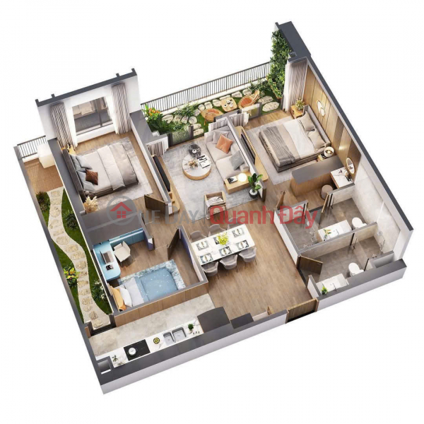 Chính chủ cần bán căn hộ 3N 99,6m2 đẹp nhất Dự án The Wisteria Việt Nam Bán, đ 6,3 tỷ