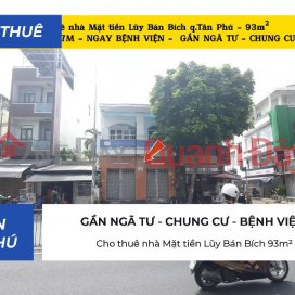 Cho thuê nhà Mặt tiền Lũy Bán Bích 93m² - NGANG GẦN 7M - 20TRIỆU _0