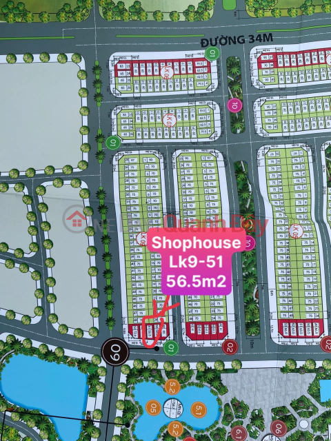 Need to quickly sell Shophouse in Pho Noi House area, 4 floors with Park view, price slightly 4 billion _0