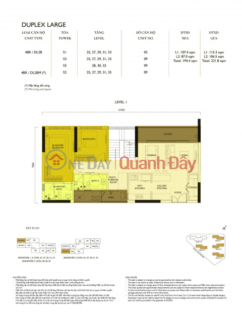 SIÊU PHẨM - Căn Duplex 4PN toà S3 Lumi Hà Nội diện tích khủng 246m2 - giá bằng HĐMB _0
