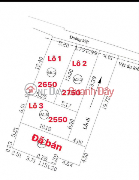 Land plot for sale at alley 65 Pham Nhu Xuong - Near Lien Chieu General Hospital | Vietnam | Sales đ 2.55 Billion