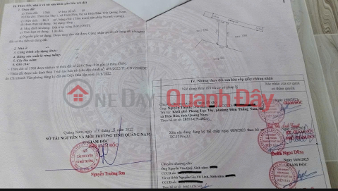 PRIME LAND – GREAT PRICE – OWNER URGENTLY SELLING LAND in Dien Hoa Commune, Dien Ban Town, Quang Nam Province _0