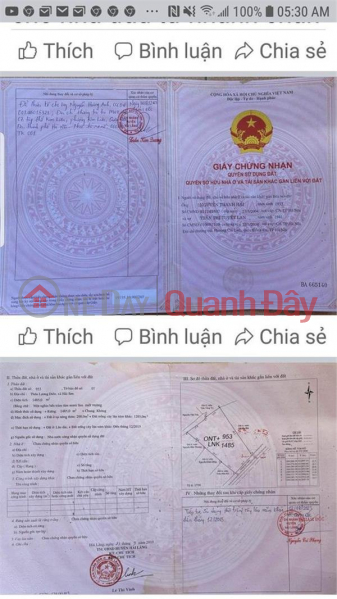 BEAUTIFUL LAND - GOOD PRICE - Villa Land for Sale in Hai Son Commune, Hai Lang District, Quang Tri Vietnam Sales | ₫ 1.7 Billion