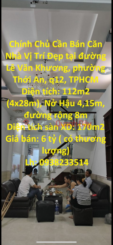 The Owner For Sale A House With Nice Location in District 12, Ho Chi Minh City _0