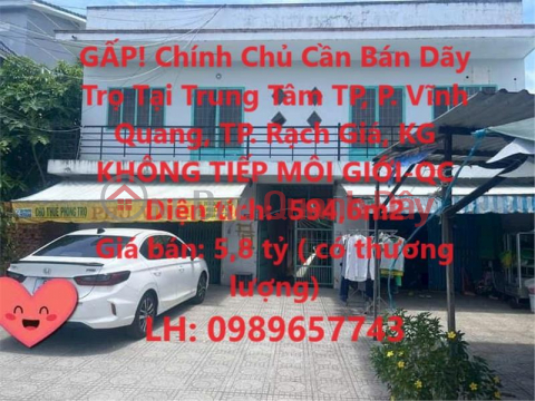 URGENT! Owner Needs to Sell Accommodation in City Center, Vinh Quang Ward, City. Rach Gia, KG _0