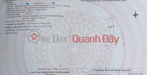 Bán đất mặt tiền Trà Na 4, phường Hòa Khánh Nam _0