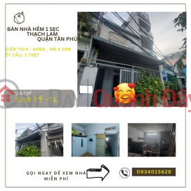 URGENT SALE of 1-acre alley house in Thach Lam 60m2, 3.99 billion _0