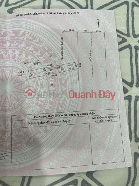Property Search Vietnam | OneDay | Residential, Sales Listings GOOD LOCATION - PROFITABLE INVESTMENT - Owner Needs to Sell Land in Tan Hung Dong Commune, Cai Nuoc, Ca Mau
