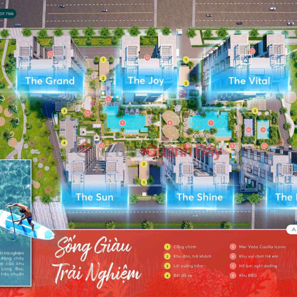 Nhận Booking căn hộ biển Mer Vista Casilla sở hữu lâu dài Việt Nam Bán, ₫ 1,9 tỷ