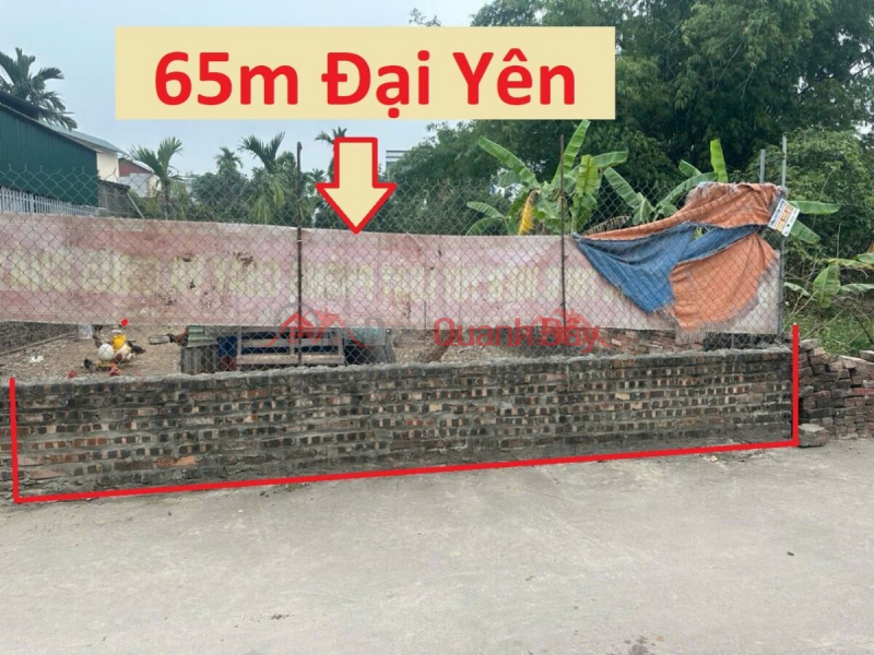 CHÍNH CHỦ CẦN BÁN LÔ ĐẤT 65M TẠI ĐẠI YÊN-CHƯƠNG MỸ-HÀ NỘI Niêm yết bán