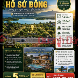 Land for sale in Ho So Bong resort area, Long My, Ba Ria Vung Tau, area 1250 m2, investment price. _0