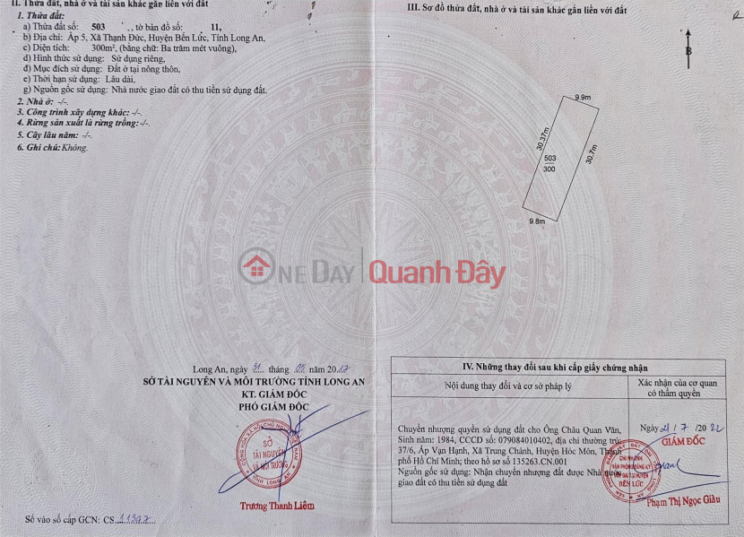 GIÁ TỐT - CHÍNH CHỦ BÁN NHANH 2 LÔ Liền Kề Tại Xã Thạnh Đức, Huyện Bến Lức - Long An Niêm yết bán