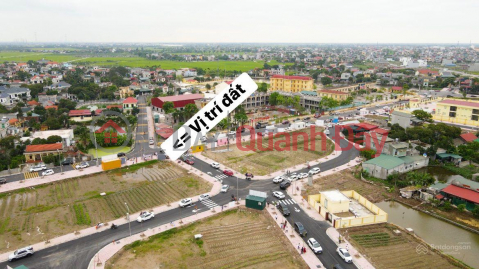 Corner lot for sale on the main street of Quynh My residential area _0