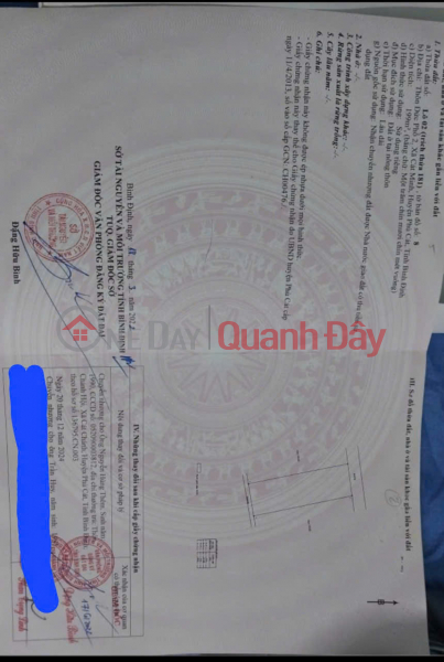 Property Search Vietnam | OneDay | Residential, Sales Listings Land for sale near De Gi beach, at Duc Pho 2, Phu Cat, Binh Dinh. 8x25m (553 million) 100% residential land. Car road