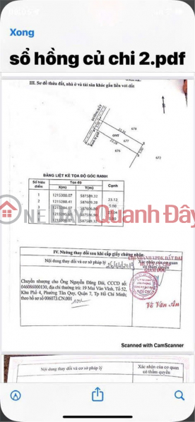 ĐẤT ĐẸP – GIÁ TỐT – CHÍNH CHỦ CẦN BÁN Tại Tân Thạnh Tây cũ, Củ Chi, TP.HCM Việt Nam | Bán | đ 1,45 tỷ
