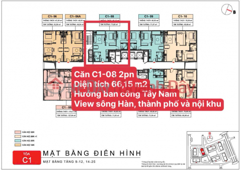 Căn hộ cao cấp 2PN view sông Hàn, sở hữu lâu dài _0