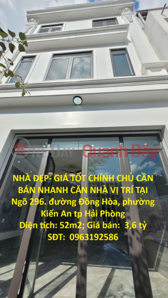 BEAUTIFUL HOUSE - GREAT PRICE - OWNER NEEDS TO SELL QUICKLY - HOUSE LOCATED IN KIEN AN WARD, HAI PHONG CITY Sales Listings