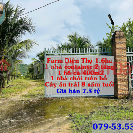 Selling Dien Tho Khanh Hfoa resort farm 1.6 ha price 7.8 billion. ZalO79-53.53.53O _0