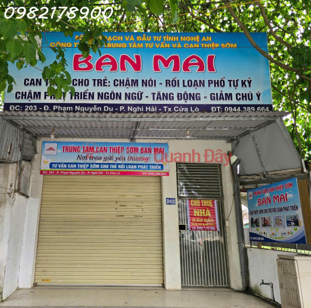 Owner rents out house on Pham Nguyen Du street (25m wide, main axis Vinh - Cua Lo) Rental Listings