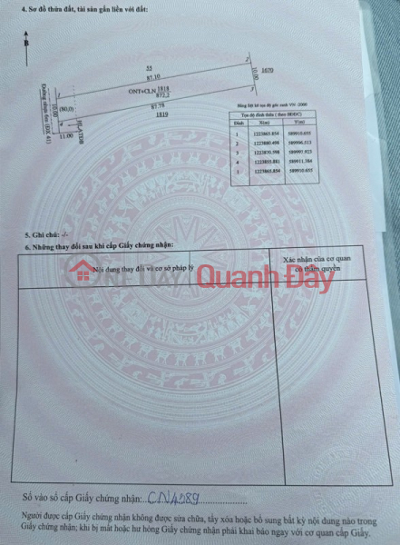 đ 10 tỷ | Bán nhanh lô đất vị trí đẹp xã Phú An, thành phố Bến Cát, Bình Dương - Gần DT744 vô 200m