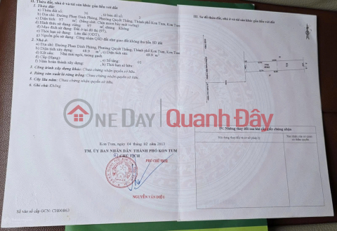 Owner needs to sell land with frontage on Phan Dinh Phung street, prime business location. _0
