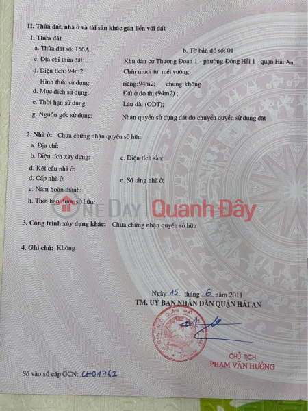 Property Search Vietnam | OneDay | Residential Sales Listings PRIME LAND - FRONTAGE - Owner Selling Land on Phu Thuong Doan Street, Dong Hai 1, Hai An District, Hai Phong