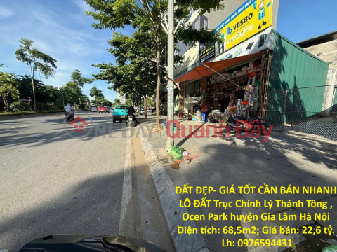 PRIME LAND FOR SALE - GREAT PRICE! PLOT ON LY THANH TONG MAIN ROAD, Ocen Park, GIA LAM DISTRICT, HANOI _0