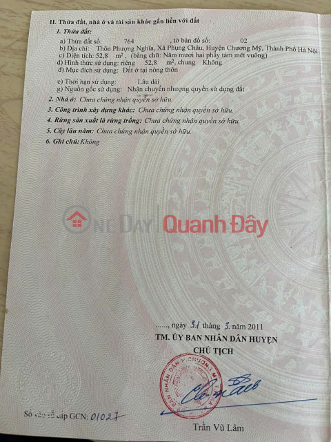 ĐẤT ĐẸP - GIÁ TỐT - Cần Bán Nhanh Lô Đất Vị Trí Đắc Địa Tại Phụng Châu, Chương Mỹ, Hà Nội _0