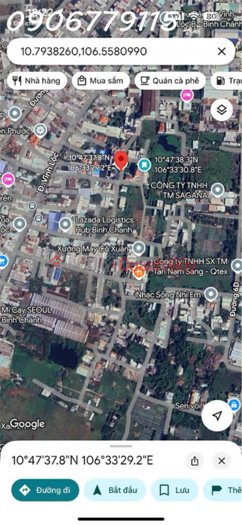 Land in HXH, Vinh Loc, 5.5m wide, area 82.7 m2 = 3 billion _0