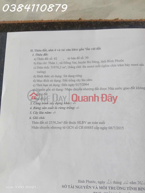 3,5HA ĐỒNG NAI BÙ ĐĂNG BÌNH PHƯỚC 1,2 TỶ _0