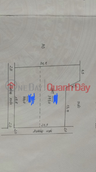 Property Search Vietnam | OneDay | Residential Sales Listings, New owner needs to sell plot of land at team 1, Dong Phuong Yen Chuong My commune, Hanoi - land area 675 m. Residential land remaining 375 m