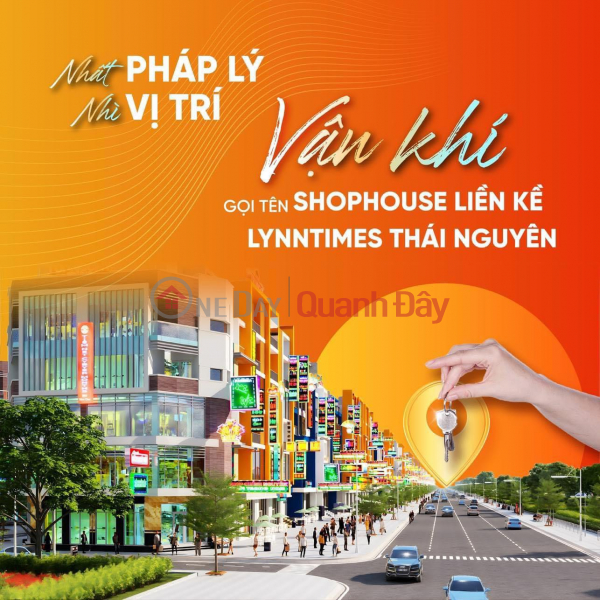 NHẤT PHÁP LÝ - NHÌ VỊ TRÍ - VẬN KHÍ gọi tên Shophouse Liền kề Lynntimes Thái Nguyên (liền kề KCN SamSung) Niêm yết bán