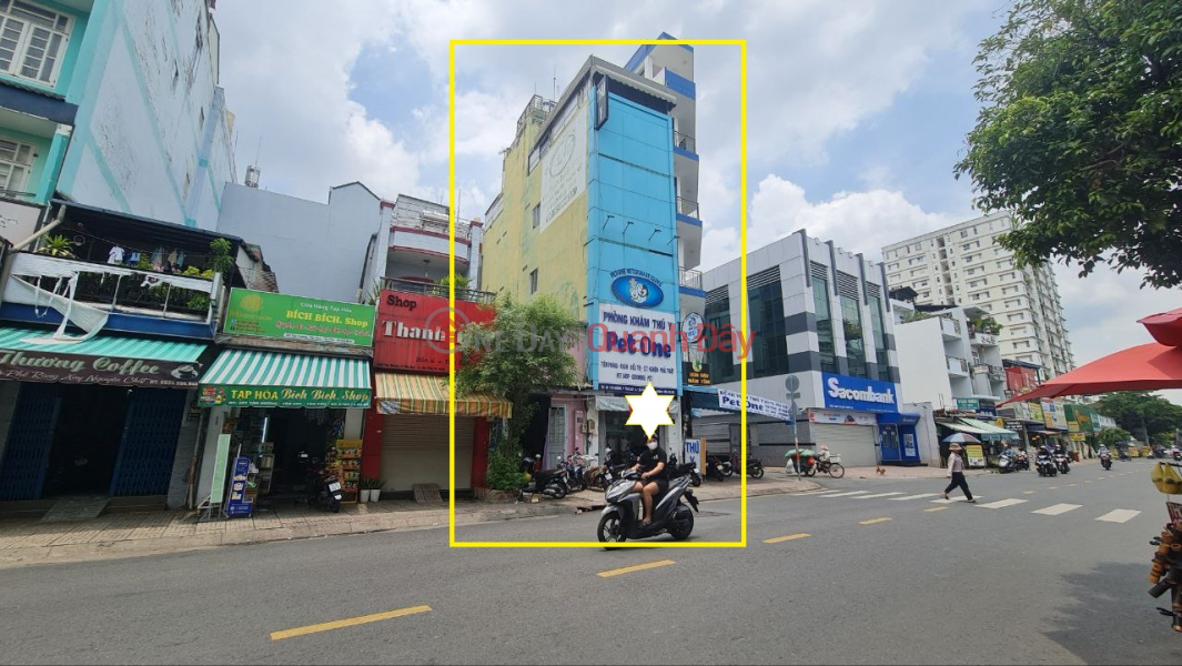 House for rent on Tan Huong street frontage, 75m2, 3 floors, 24 million - near SACOMBANK, Vietnam, Rental | đ 24 Million/ month