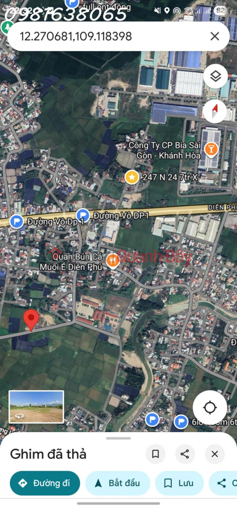 Cơ Hội Đầu Tư Đất Diên Phú, Huyện Diên Khánh –Mặt Tiền Đường Nhựa, Giá Tốt Bao Thuế Phí _0