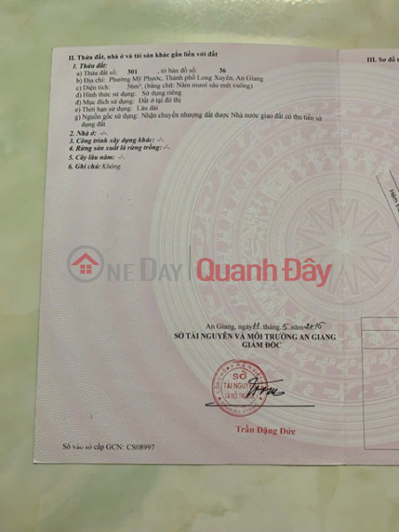 HOT- SIÊU PHẨM ĐẤT NỀN ĐÔI MẶT TIỀN ĐƯỜNG UNG VĂN KHIÊM Phường Mỹ Phước, TP Long Xuyên, An Giang Việt Nam Bán, đ 8 tỷ