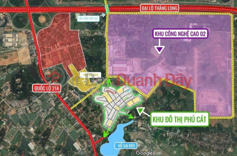 Rare land in TDC Cau Vai Reo, Phu Cat commune, Quoc Oai district, central core of Hoa Lac. _0