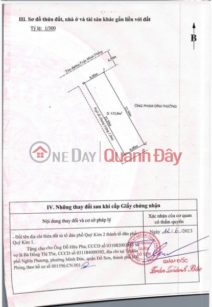 đ 3,85 tỷ | ĐẤT MẶT ĐƯỜNG TRẦN MINH THẮNG – QUÝ KIM LÔ GÓC 133,8M² GIÁ 2X TRIỆU/M² – HÀNG HIẾM THANH KHOẢN CAO ZALO