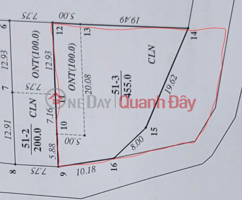 TIỀN ÍT THỊT NHIỀU CỨ ALO E THỊNH - DT 655 M CÓ 455M ĐẤT TRONG SỔ CÒN 200 M GIÁ CHỈ CÓ HƠN 3 TỶ , LÔ GÓC 2 _0