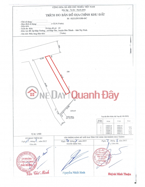 Property Search Vietnam | OneDay | Residential, Sales Listings | BEAUTIFUL LAND - GOOD PRICE - Urgent Sale Land Lot In Hiep Tan Ward, Hoa Thanh, Tay Ninh