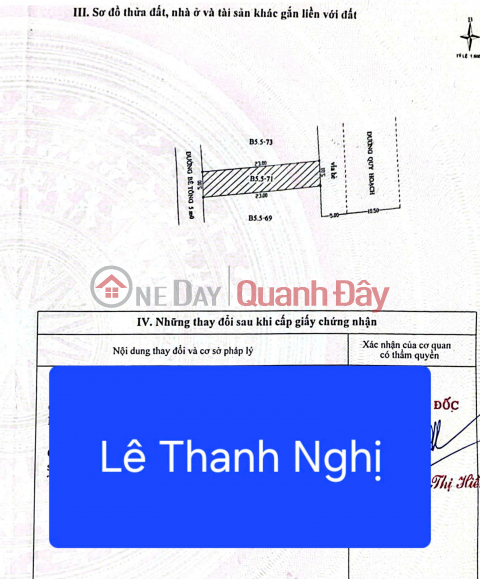 House for sale with two street frontages (front and back) on Le Thanh Nghi Street - Opposite Hoa Cuong Market _0