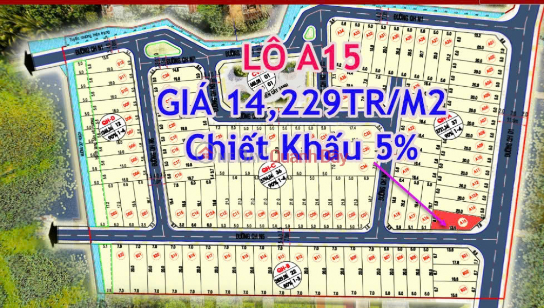 LÔ GÓC A15: VỊ TRÍ VÀNG – GIÁ CHỈ HƠN 2 TỶ – HƯỚNG ĐÔNG MÁT MẺ! | Việt Nam, Bán, đ 14,23 triệu